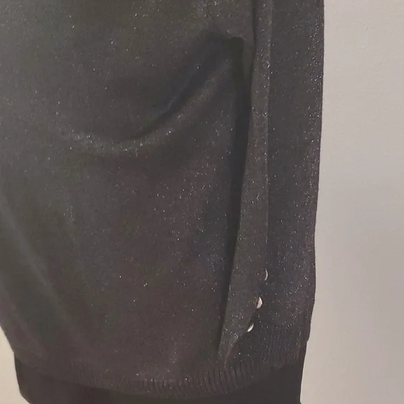 Reg $68 Verve Ami women's metallic sparkle sheer Sweater size M - Picture 5 of 7
